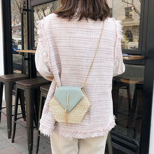 Load image into Gallery viewer, Handmade Woven Beach Circle Bohemia Shoulder Bag