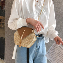 Load image into Gallery viewer, Handmade Woven Beach Circle Bohemia Shoulder Bag