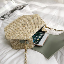 Load image into Gallery viewer, Handmade Woven Beach Circle Bohemia Shoulder Bag