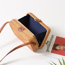 Load image into Gallery viewer, women's summer bags in square and round rattan