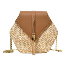 Load image into Gallery viewer, Handmade Woven Beach Circle Bohemia Shoulder Bag