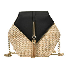 Load image into Gallery viewer, Handmade Woven Beach Circle Bohemia Shoulder Bag