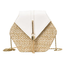 Load image into Gallery viewer, Handmade Woven Beach Circle Bohemia Shoulder Bag