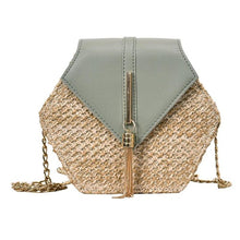 Load image into Gallery viewer, Handmade Woven Beach Circle Bohemia Shoulder Bag