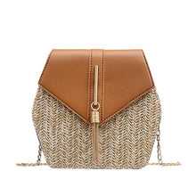 Load image into Gallery viewer, Handmade Woven Beach Circle Bohemia Shoulder Bag